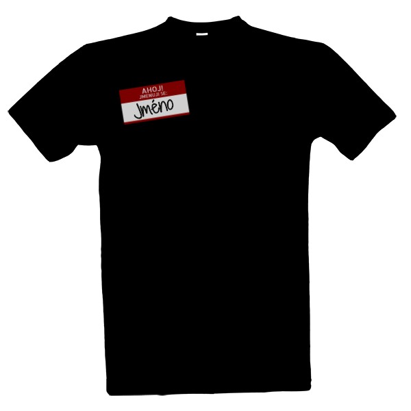 Tričko s potiskem tmavý chovanec deluxe