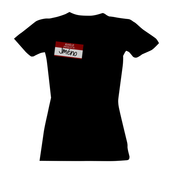 Tričko s potiskem tmavá chovankyně deluxe